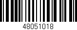 Código de barras (EAN, GTIN, SKU, ISBN): '48051018'
