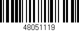 Código de barras (EAN, GTIN, SKU, ISBN): '48051119'