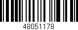 Código de barras (EAN, GTIN, SKU, ISBN): '48051178'