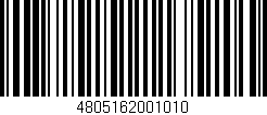 Código de barras (EAN, GTIN, SKU, ISBN): '4805162001010'