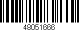 Código de barras (EAN, GTIN, SKU, ISBN): '48051666'