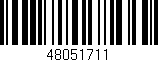 Código de barras (EAN, GTIN, SKU, ISBN): '48051711'