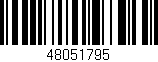 Código de barras (EAN, GTIN, SKU, ISBN): '48051795'