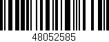 Código de barras (EAN, GTIN, SKU, ISBN): '48052585'
