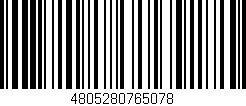 Código de barras (EAN, GTIN, SKU, ISBN): '4805280765078'
