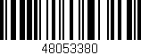 Código de barras (EAN, GTIN, SKU, ISBN): '48053380'