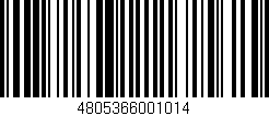 Código de barras (EAN, GTIN, SKU, ISBN): '4805366001014'