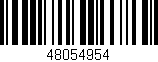Código de barras (EAN, GTIN, SKU, ISBN): '48054954'