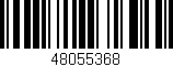Código de barras (EAN, GTIN, SKU, ISBN): '48055368'