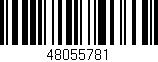 Código de barras (EAN, GTIN, SKU, ISBN): '48055781'