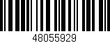 Código de barras (EAN, GTIN, SKU, ISBN): '48055929'
