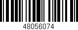 Código de barras (EAN, GTIN, SKU, ISBN): '48056074'