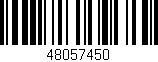 Código de barras (EAN, GTIN, SKU, ISBN): '48057450'