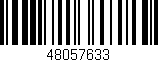 Código de barras (EAN, GTIN, SKU, ISBN): '48057633'