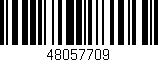 Código de barras (EAN, GTIN, SKU, ISBN): '48057709'