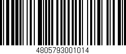 Código de barras (EAN, GTIN, SKU, ISBN): '4805793001014'
