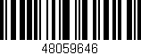 Código de barras (EAN, GTIN, SKU, ISBN): '48059646'