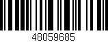 Código de barras (EAN, GTIN, SKU, ISBN): '48059685'