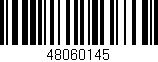 Código de barras (EAN, GTIN, SKU, ISBN): '48060145'