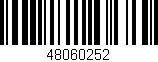 Código de barras (EAN, GTIN, SKU, ISBN): '48060252'