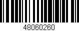 Código de barras (EAN, GTIN, SKU, ISBN): '48060260'
