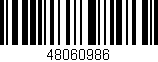 Código de barras (EAN, GTIN, SKU, ISBN): '48060986'
