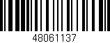 Código de barras (EAN, GTIN, SKU, ISBN): '48061137'