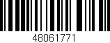 Código de barras (EAN, GTIN, SKU, ISBN): '48061771'