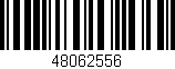 Código de barras (EAN, GTIN, SKU, ISBN): '48062556'