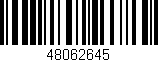 Código de barras (EAN, GTIN, SKU, ISBN): '48062645'