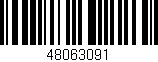 Código de barras (EAN, GTIN, SKU, ISBN): '48063091'