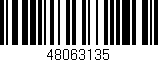 Código de barras (EAN, GTIN, SKU, ISBN): '48063135'