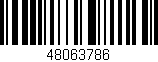 Código de barras (EAN, GTIN, SKU, ISBN): '48063786'