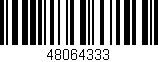 Código de barras (EAN, GTIN, SKU, ISBN): '48064333'