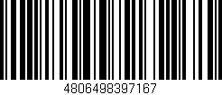 Código de barras (EAN, GTIN, SKU, ISBN): '4806498397167'