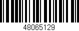Código de barras (EAN, GTIN, SKU, ISBN): '48065129'
