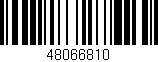 Código de barras (EAN, GTIN, SKU, ISBN): '48066810'