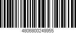 Código de barras (EAN, GTIN, SKU, ISBN): '4806800249955'