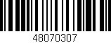 Código de barras (EAN, GTIN, SKU, ISBN): '48070307'