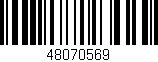 Código de barras (EAN, GTIN, SKU, ISBN): '48070569'