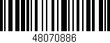 Código de barras (EAN, GTIN, SKU, ISBN): '48070886'