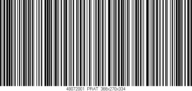 Código de barras (EAN, GTIN, SKU, ISBN): '48072001/PRAT_366x270x334'