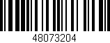 Código de barras (EAN, GTIN, SKU, ISBN): '48073204'