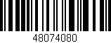 Código de barras (EAN, GTIN, SKU, ISBN): '48074080'