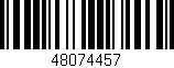 Código de barras (EAN, GTIN, SKU, ISBN): '48074457'