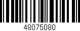 Código de barras (EAN, GTIN, SKU, ISBN): '48075080'