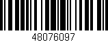 Código de barras (EAN, GTIN, SKU, ISBN): '48076097'