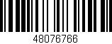 Código de barras (EAN, GTIN, SKU, ISBN): '48076766'