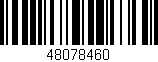 Código de barras (EAN, GTIN, SKU, ISBN): '48078460'