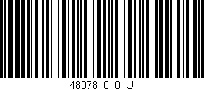 Código de barras (EAN, GTIN, SKU, ISBN): '48078_0_0_U'